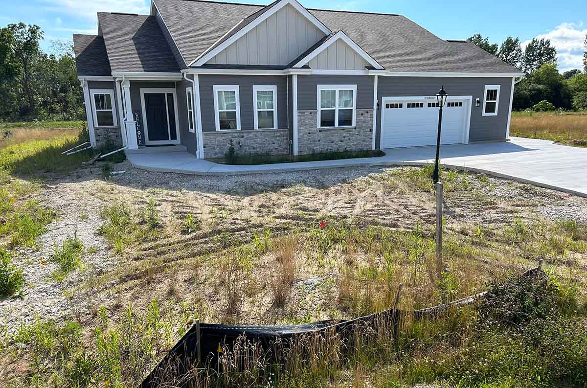 new home landscape